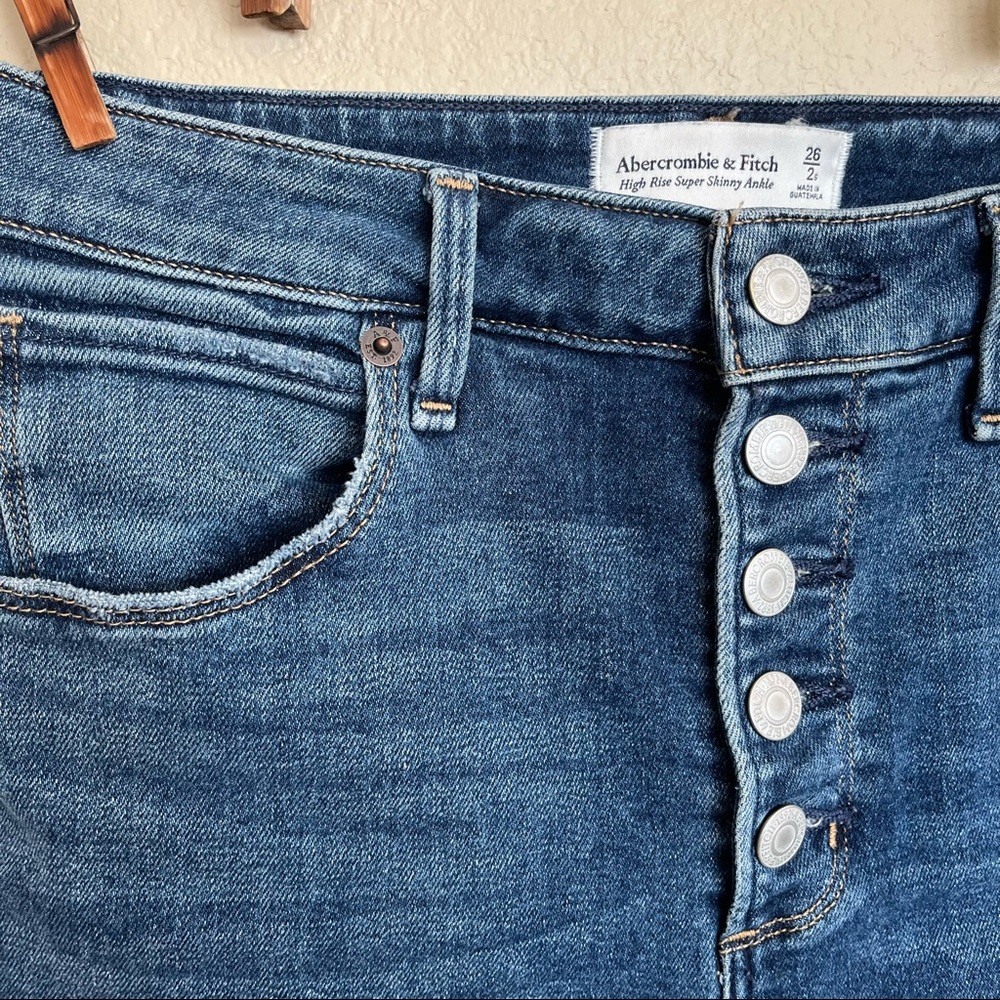 Abercrombie High Rise Super Skinny Ankle Jeans - Picture 6 of 13